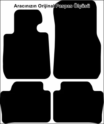 BMW 3 F30 2012-2018 Orijinal Kalite Halı Paspas - Görsel 2