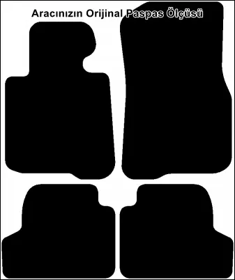 BMW 4 F32 Coupe 2014 ve Sonrası Temel Kalite Halı Paspas - Görsel 2