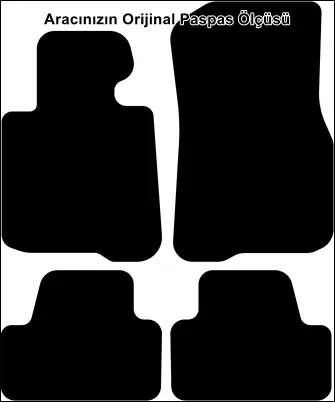 BMW 4 F33 Cabrio 2014 ve Sonrası Temel Kalite Halı Paspas - Görsel 2