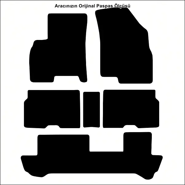 Chery Tiggo 8 Pro 2022 ve Sonrası 7 Kişilik Premium Kalite Halı Paspas - Görsel 2