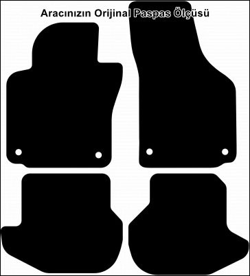 VW EOS 2006 ve Sonrası Premium Kalite Halı Paspas - Görsel 2