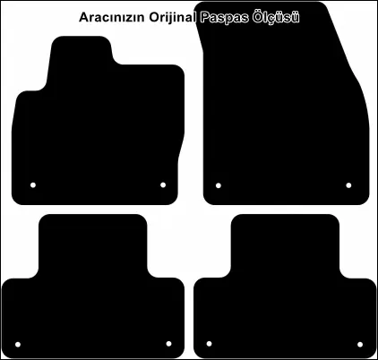 Range Rover Evoque 2011-2018 Premium Kalite Halı Paspas - Görsel 2