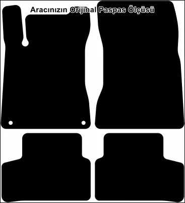 Mercedes GLA H247 2020 ve Sonrası Premium Kalite Halı Paspas - Görsel 2