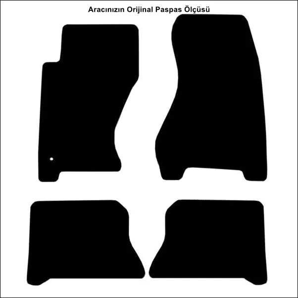 Jeep Grand Cherokee 1999-2005 Temel Kalite Halı Paspas - Görsel 2
