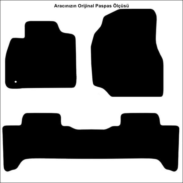 Toyota Land Cruiser J100 1998-2007 Temel Kalite Halı Paspas - Görsel 2