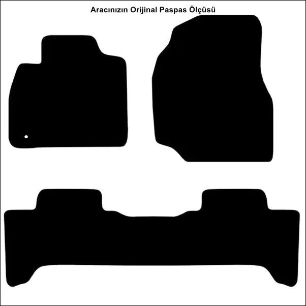 Toyota Land Cruiser J100 1998-2007 Temel Kalite Halı Paspas - Görsel 2