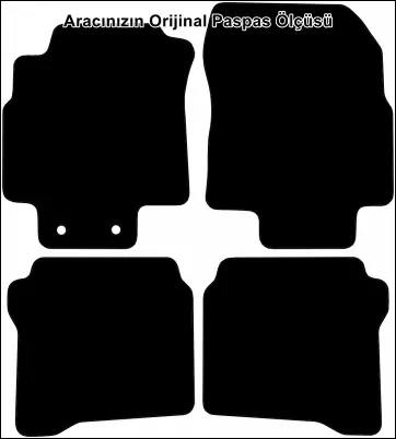 Nissan Primera P12 2001-2008 Premium Kalite Halı Paspas - Görsel 2