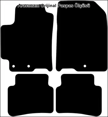Kia Rio 2018 ve Sonrası Orijinal Kalite Halı Paspas - Görsel 2
