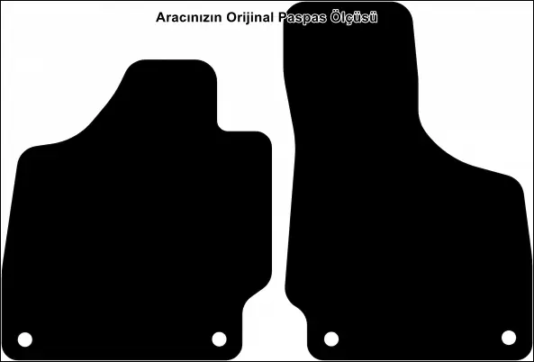 Audi TT Mk2 2007-2014 Orijinal Kalite Halı Paspas - Görsel 2