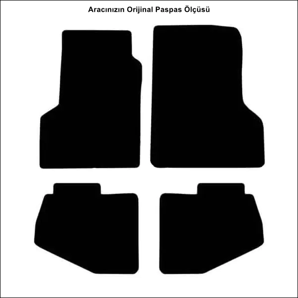Jeep Wrangler TJ 1996-2006 *Amerikan Versiyon Temel Kalite Halı Paspas - Görsel 2