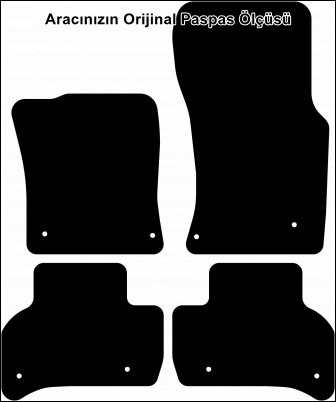 Jaguar XE 2015 ve Sonrası Orijinal Kalite Halı Paspas - Görsel 2