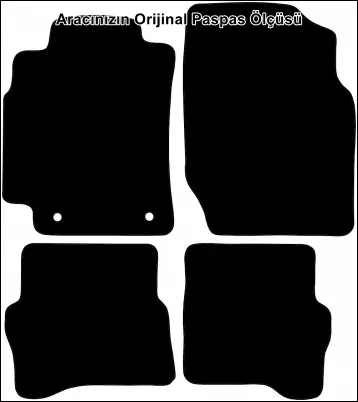 Nissan Almera 2000-2006 Premium Kalite Halı Paspas - Görsel 2