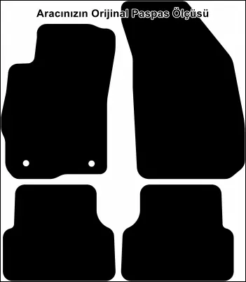 Chevrolet Aveo 2012 ve Sonrası Premium Kalite Halı Paspas - Görsel 2