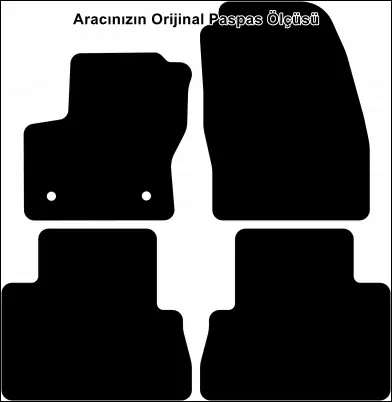 Ford C-Max 2011-2015 Temel Kalite Halı Paspas - Görsel 2