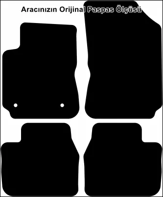 Citroen Cactus 2014 ve Sonrası Temel Kalite Halı Paspas - Görsel 2