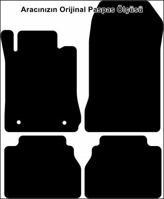 Mercedes E W210 1996-2003 Premium Kalite Halı Paspas - Görsel 2