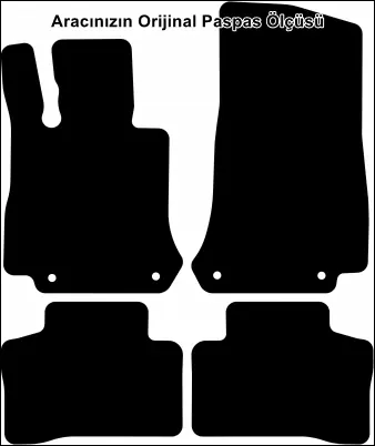 Mercedes EQE 2022 ve Sonrası Premium Kalite Halı Paspas - Görsel 2