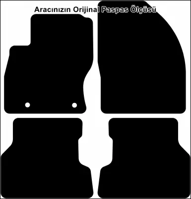Ford Focus 2 2005-2011 Temel Kalite Halı Paspas - Görsel 2
