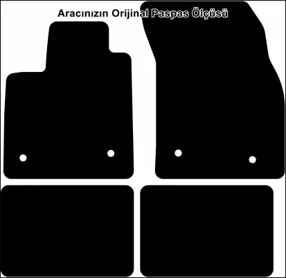 Ford Focus 4 2018 ve Sonrası Temel Kalite Halı Paspas - Görsel 2