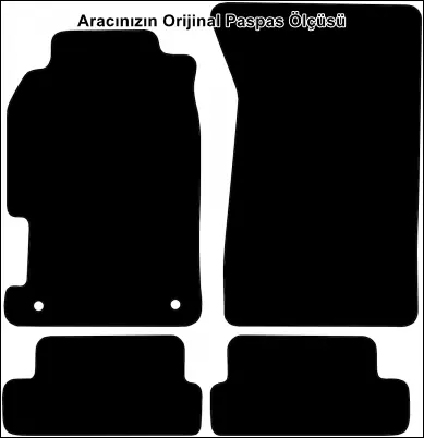 Honda Prelude 1996-2001 5. Jenerasyon Orijinal Kalite Halı Paspas - Görsel 2